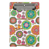 achtergrondpatroon van doodbloemen mini klembord (Voorkant)