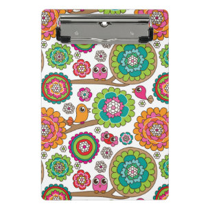 achtergrondpatroon van doodbloemen mini klembord