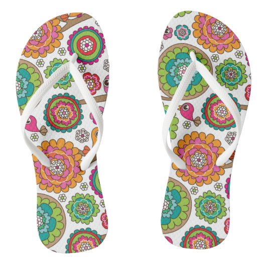 achtergrondpatroon van doodbloemen teenslippers (Voetbed)