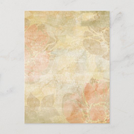 achtergrondpatroon van florale grunge briefkaart (Voorkant)