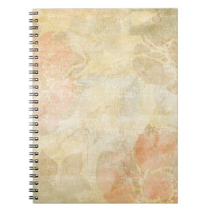 achtergrondpatroon van florale grunge notitieboek