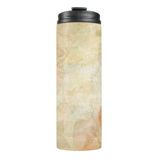 achtergrondpatroon van florale grunge thermosbeker (Voorkant)