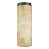 achtergrondpatroon van florale grunge thermosbeker (Achterkant)