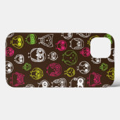 Achtergrondpatroon van kleurrijke uil Case-Mate iPhone case (Achterkant (horizontaal))