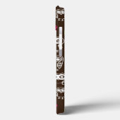 Achtergrondpatroon van kleurrijke uil Case-Mate iPhone case (Achterkant / Links)