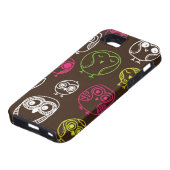 Achtergrondpatroon van kleurrijke uil Case-Mate iPhone case (Onderkant)