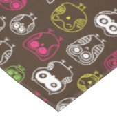 Achtergrondpatroon van kleurrijke uil tafelkleed (Gekanteld)