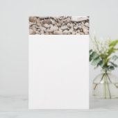 Achtergrondpatroon van Pebble Briefpapier (Staand voorkant)