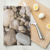 Achtergrondpatroon van Pebble Theedoek (Quarter Fold)