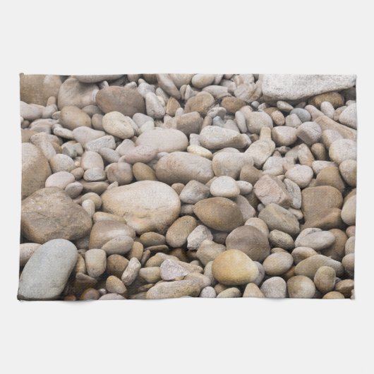 Achtergrondpatroon van Pebble Theedoek (Horizontaal)