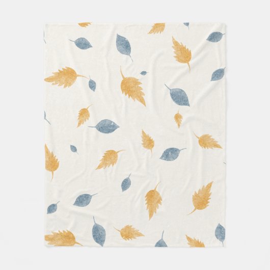 Achtergrondpatroon verlaat textuur fleece deken (Voorkant)