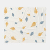 Achtergrondpatroon verlaat textuur fleece deken (Voorkant (Horizontaal))