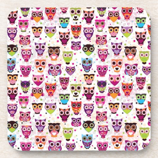 Achtergrondpatroon voor kinderen bevestigen drankjes onderzetter (Voorkant)