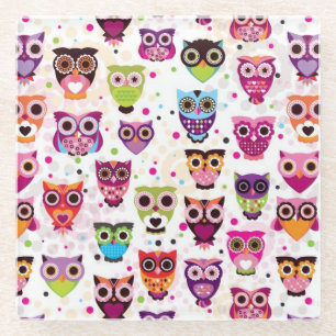 Achtergrondpatroon voor kinderen bevestigen glazen onderzetter