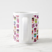 Achtergrondpatroon voor kinderen bevestigen grote koffiekop (Achterkant)