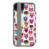 Achtergrondpatroon voor kinderen bevestigen incipio iPhone portemonnee hoesje (Agenda Achterkant)