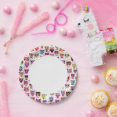 Achtergrondpatroon voor kinderen bevestigen papieren bordje (Feest)