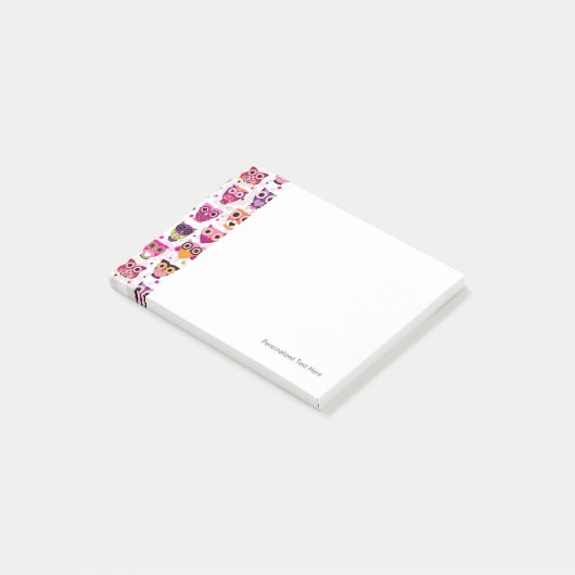 Achtergrondpatroon voor kinderen bevestigen post-it® notes (Schuin)