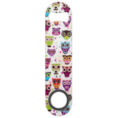 Achtergrondpatroon voor kinderen bevestigen speed flessenopener (Achterkant)