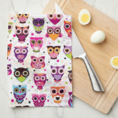 Achtergrondpatroon voor kinderen bevestigen theedoek (Quarter Fold)