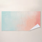 Achtergrondpatroon waterverf badhanddoek (Badhanddoek)