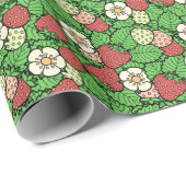 Achtergrondpatroonverlooppapier voor aardbeien cadeaupapier (Rol Hoek)