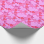 Achtergrondroze Valentijn Cadeaupapier (Hoek)
