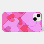 Achtergrondroze Valentijn Case-Mate iPhone Case (Achterkant (horizontaal))