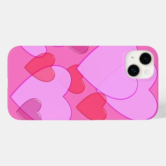 Achtergrondroze Valentijn Case-Mate iPhone Case (Achterkant (horizontaal))