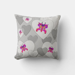 Achtergrondroze Valentijn Kussen