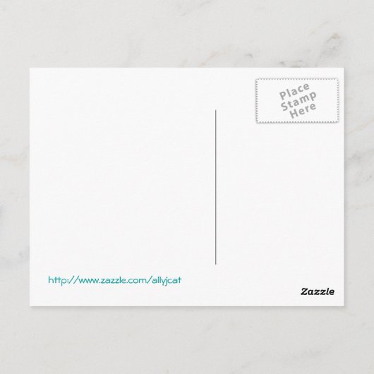 achtergrondse postkaart (Achterkant)