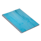 Achtergrondstructuur blauw hout notitieboek (Rechterzijde)