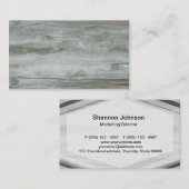 Achtergrondstructuur driftwood visitekaartje (Voorkant / Achterkant)