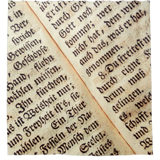 Achtergrondstructuur een boek schrijven douchegordijn (Voorkant)