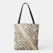 Achtergrondstructuur een boek schrijven tote bag (Achterkant)