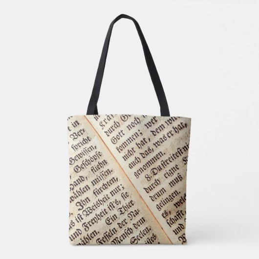 Achtergrondstructuur een boek schrijven tote bag (Achterkant)
