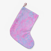 Achtergrondstructuur roze lichtblauw kleine kerstsok (Voorkant (Hangend))