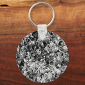 Achtergrondstructuur van de zilverring sleutelhanger (Voorkant)