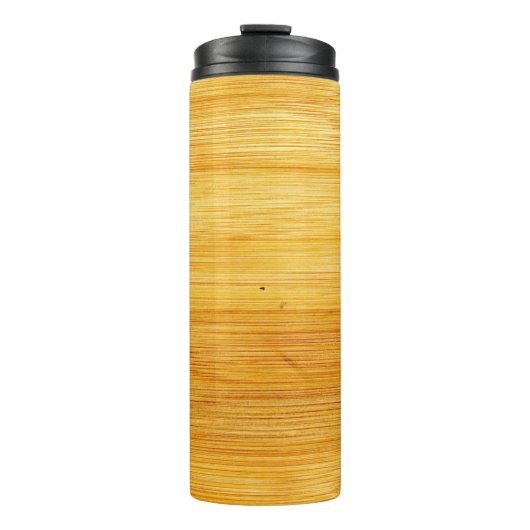 Achtergrondstructuur van hout thermosbeker (Voorkant)