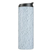 Achtergrondstructuurstructuur, wit thermosbeker (Gedraaid links)