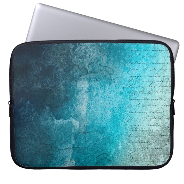 Achtergrondtekstgrijs  laptop sleeve (Voorkant)