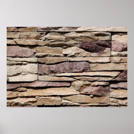 achtergrondtextuur oude steenbaksteen poster (Voorkant)