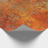 Achtergrondtextuur roest oud bruin cadeaupapier (Hoek)