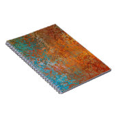 Achtergrondtextuur roest oud bruin notitieboek (Rechterzijde)