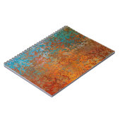 Achtergrondtextuur roest oud bruin notitieboek (Linkerzijde)