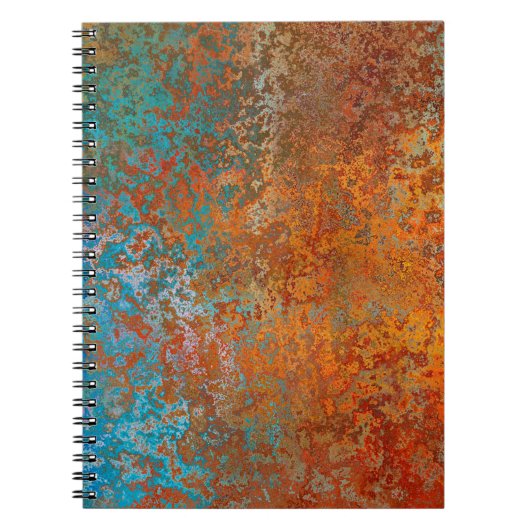 Achtergrondtextuur roest oud bruin notitieboek (Voorkant)