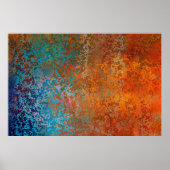 Achtergrondtextuur roest oud bruin poster (Voorkant)