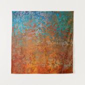 Achtergrondtextuur roest oud bruin wandkleed (Voorkant (horizontaal))