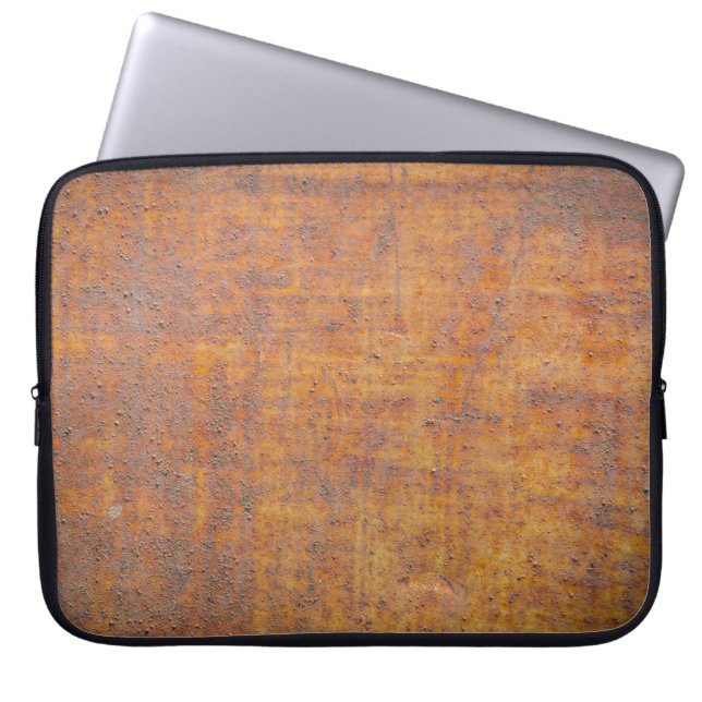 Achtergrondtextuur van geroosterd staalabstract, g laptop sleeve (Voorkant)