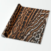 achtergrondtextuur van leopard-vacht cadeaupapier (Uitgerold)